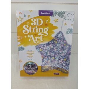 3D String Art Kit for Kids Light-Up Star Lantern 20 Multi-Colored 18" X 18"